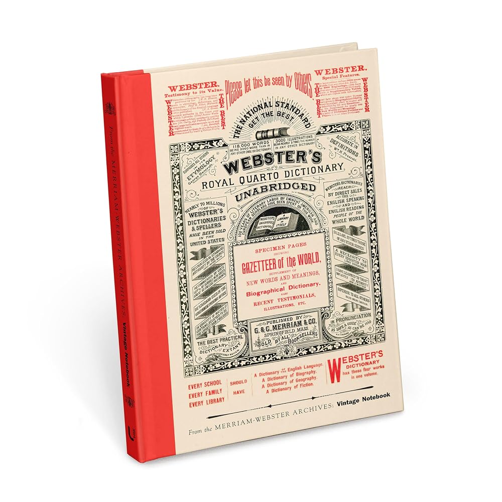 From the Merriam-Webster Archives: Vintage Notebook: Art and Ephemera from America's Most Trusted Dictionary (Merriam-Webster Gift) cover image
