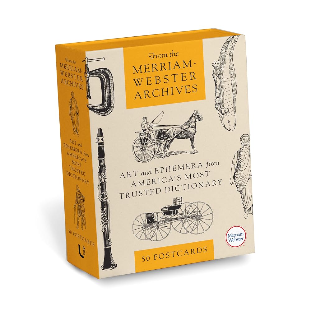 From the Merriam-Webster Archives: 50 Postcards: Art and Ephemera from America's Most Trusted Dictionary (Merriam-Webster Gift) cover image