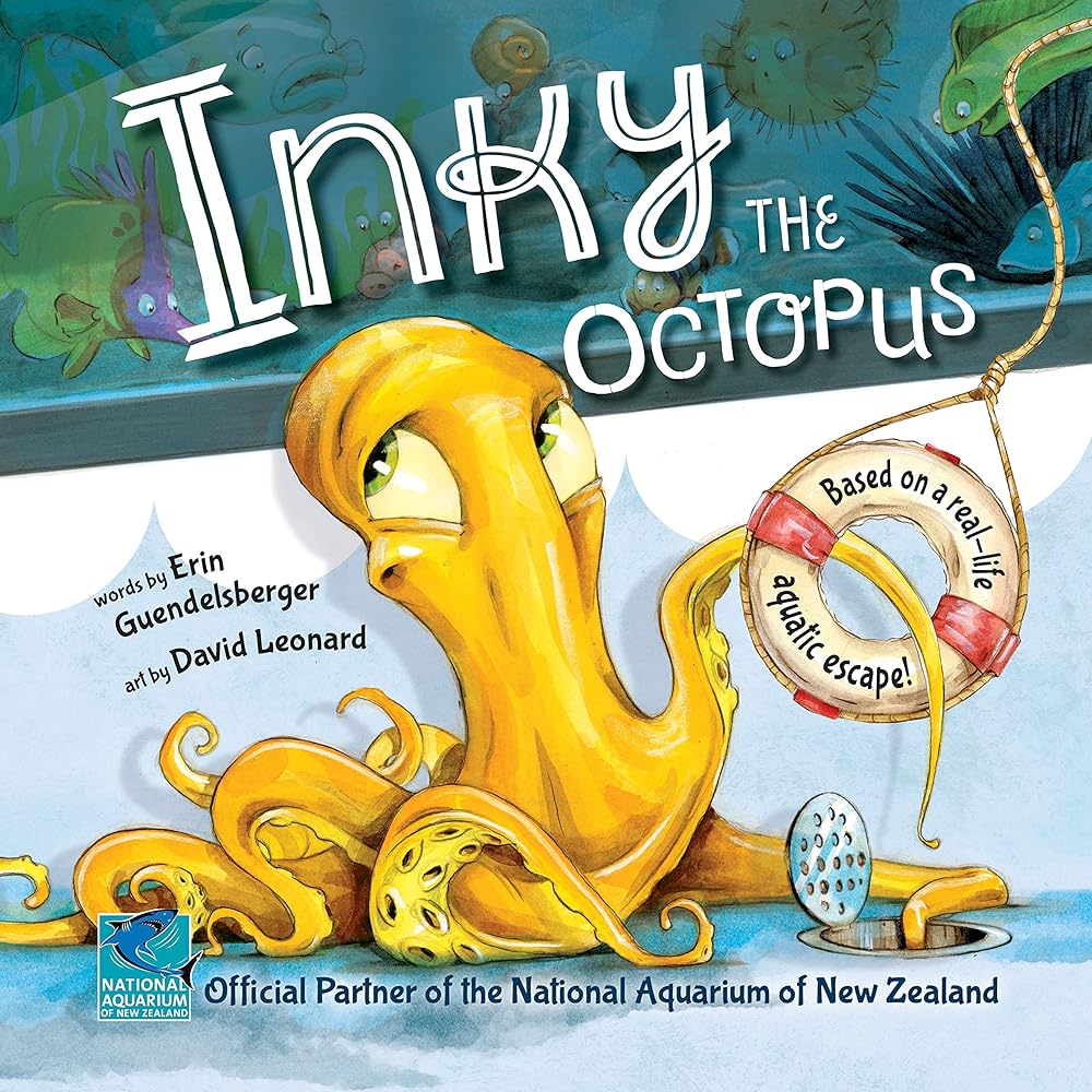 Inky the Octopus: The Official Story of One Brave Octopus' Daring Escape (Includes Marine Biology Facts for Fun Early Learning!) cover image