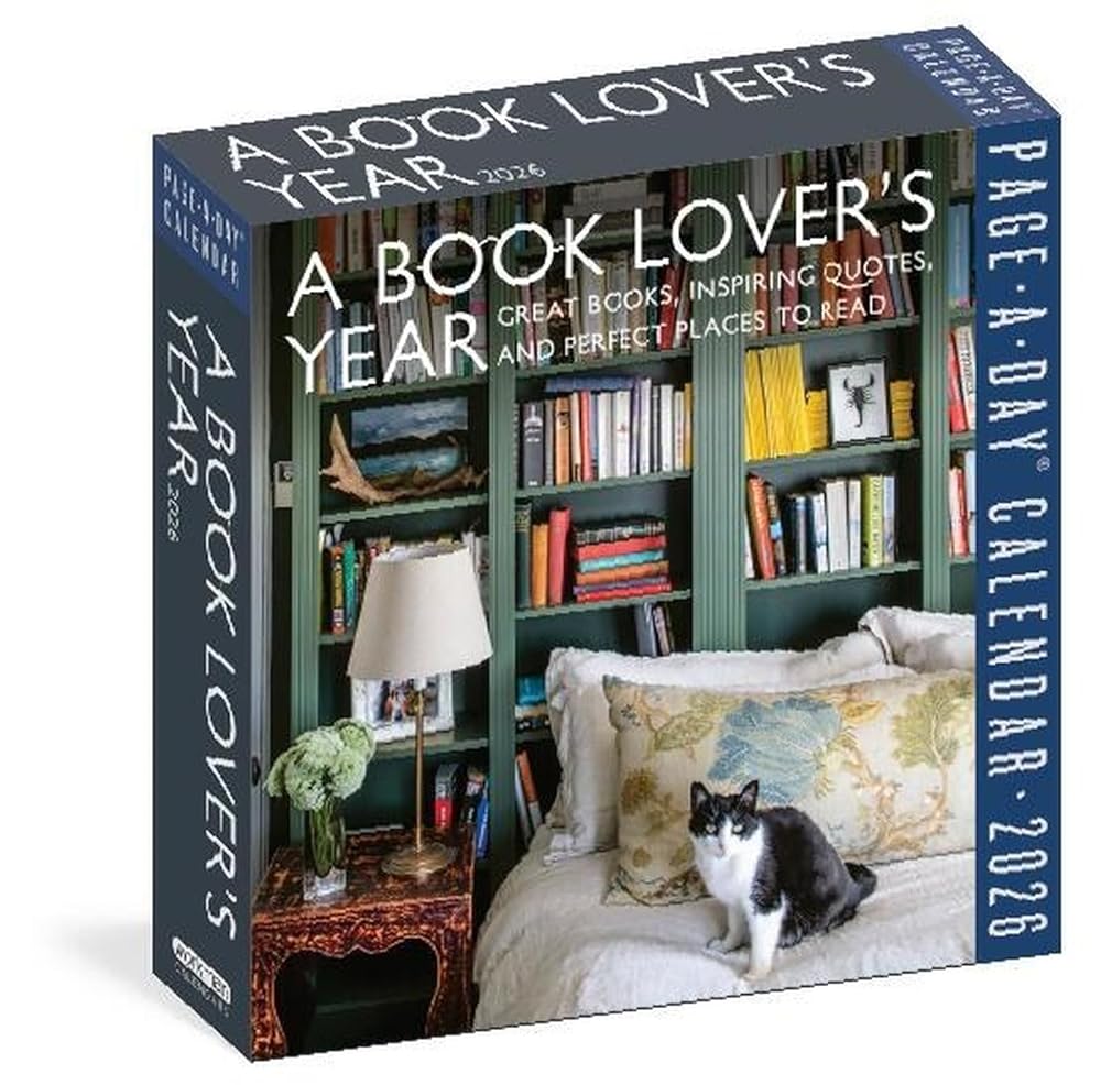 A Book Lover's Year Page-A-Day® Calendar 2026: Great Books, Inspiring Quotes, and Perfect Places to Read cover image