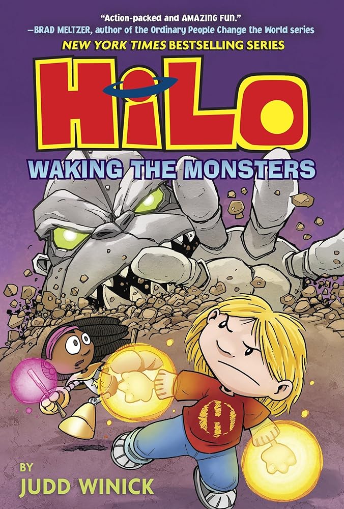 Hilo Book 4: Waking the Monsters: (A Graphic Novel) cover image