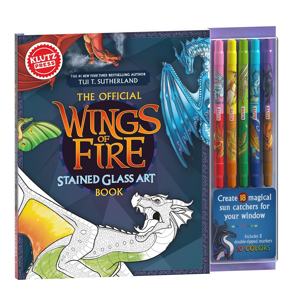KlutzPress Wings of Fire Stained Glass Art cover image