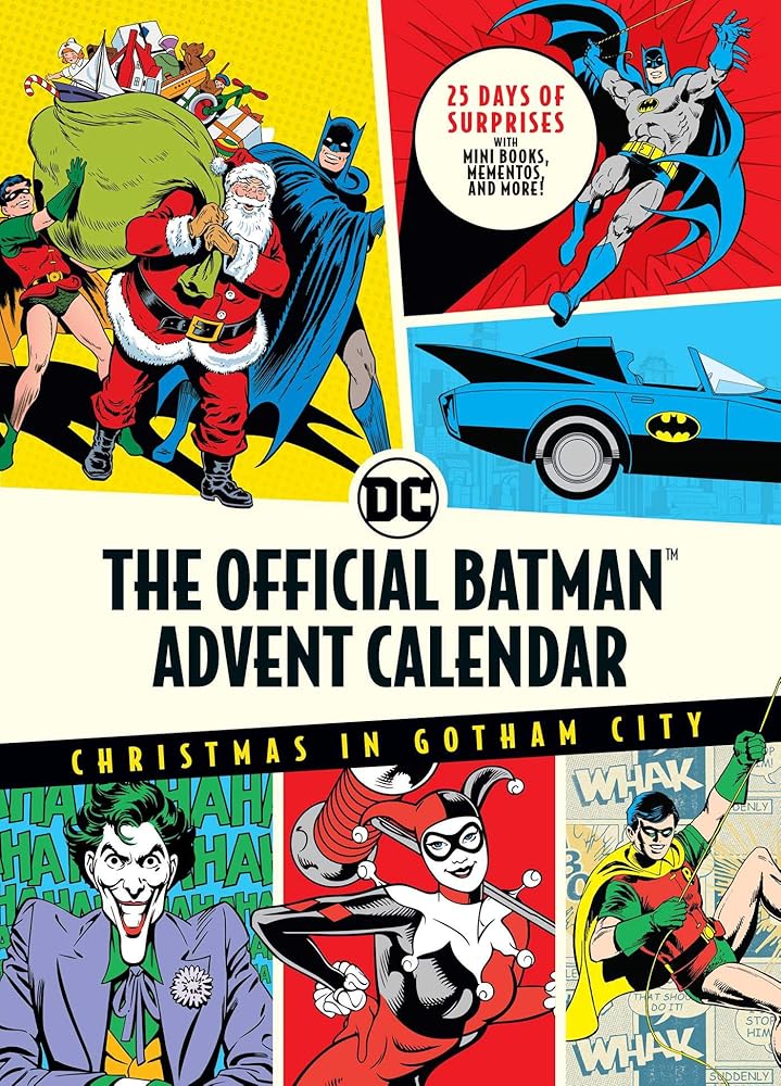 The Official Batman™ Advent Calendar: Christmas in Gotham City: 25 Days of Surprises with Mini Books, Mementos, and More! (Batman Books, Fun Holiday Advent Calendar, Super Hero) cover image