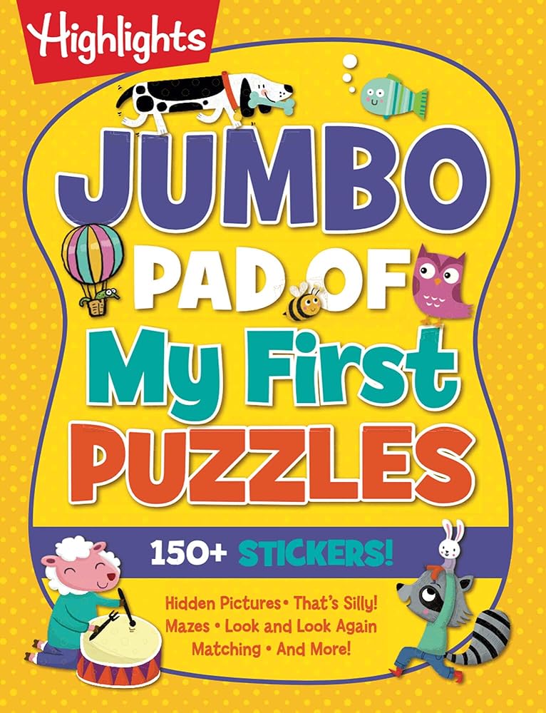 Jumbo Pad of My First Puzzles (Highlights Jumbo Books & Pads) cover image
