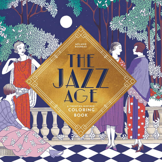 The Jazz Age: A Twenties-Inspired Coloring Book cover image