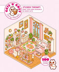 Cute'n'Cozy Sticker Therapy: Make Your Own Adorable 3D Room Sets: Over 500 Stickers! (Cute 'n' Cozy) cover image