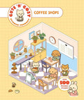 Cute 'n' Cozy Sticker Therapy: Coffee Shops: Over 500 Reusable Stickers! cover image