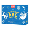 Spanish-English ABC Flash Cards: 27 Bilingual Alphabet Flash Cards Featuring Latin American Animals in a Papel Picado Design (Sí Sabo Kids) cover image