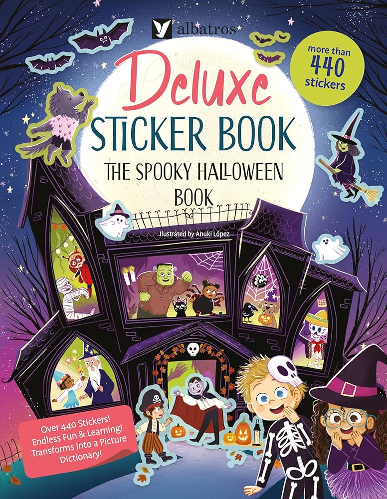 Deluxe Sticker Book: The Spooky Halloween Book cover image