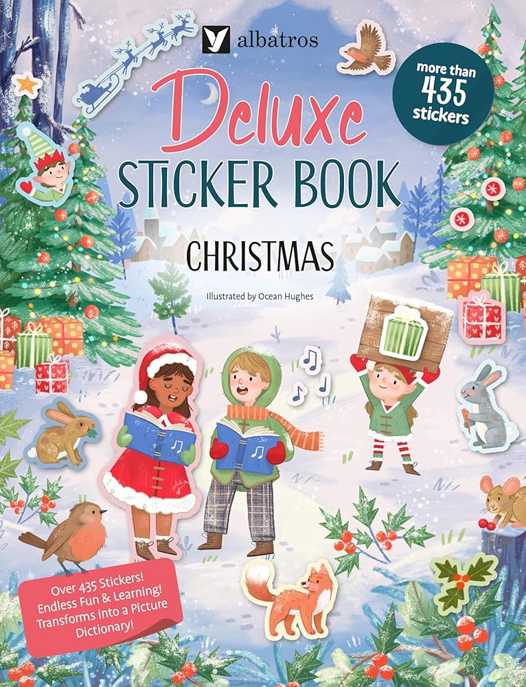 Deluxe Sticker Book: Christmas cover image