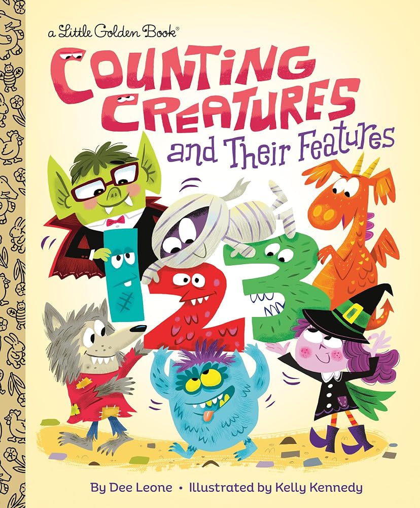 Counting Creatures and Their Features (Little Golden Book) cover image