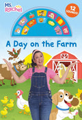 A Day on the Farm (Ms. Rachel): An Interactive Book with 12 Sounds! (Books by Ms. Rachel) cover image