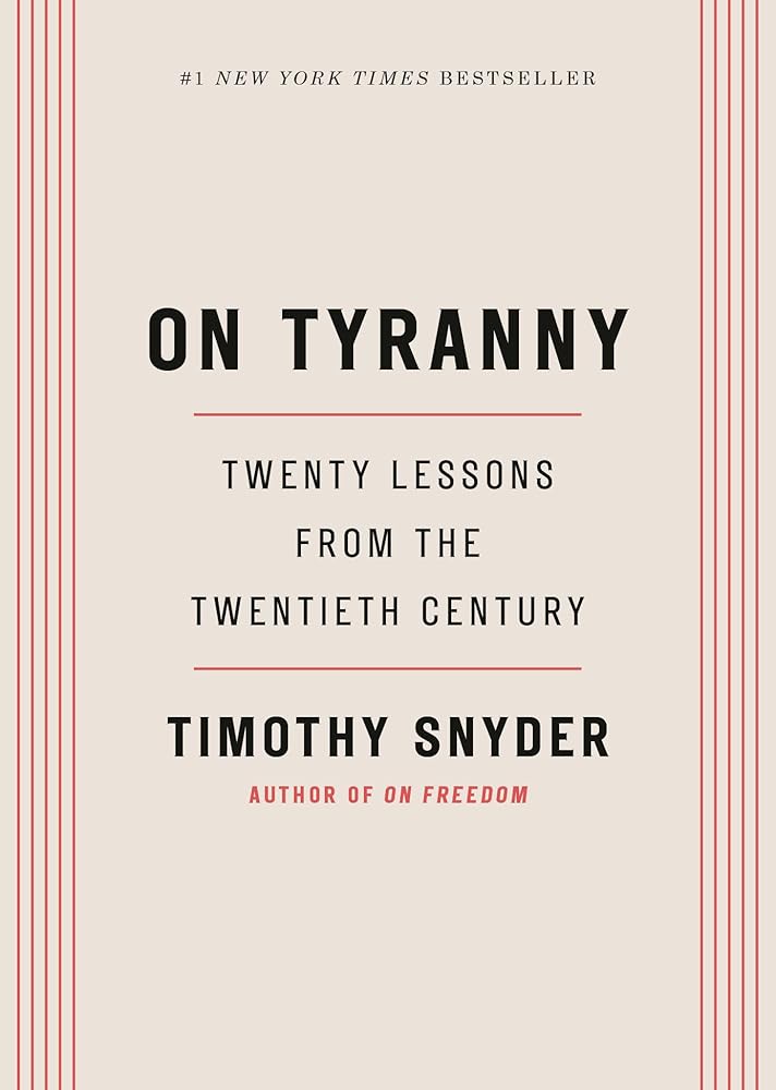 On Tyranny: Twenty Lessons from the Twentieth Century cover image