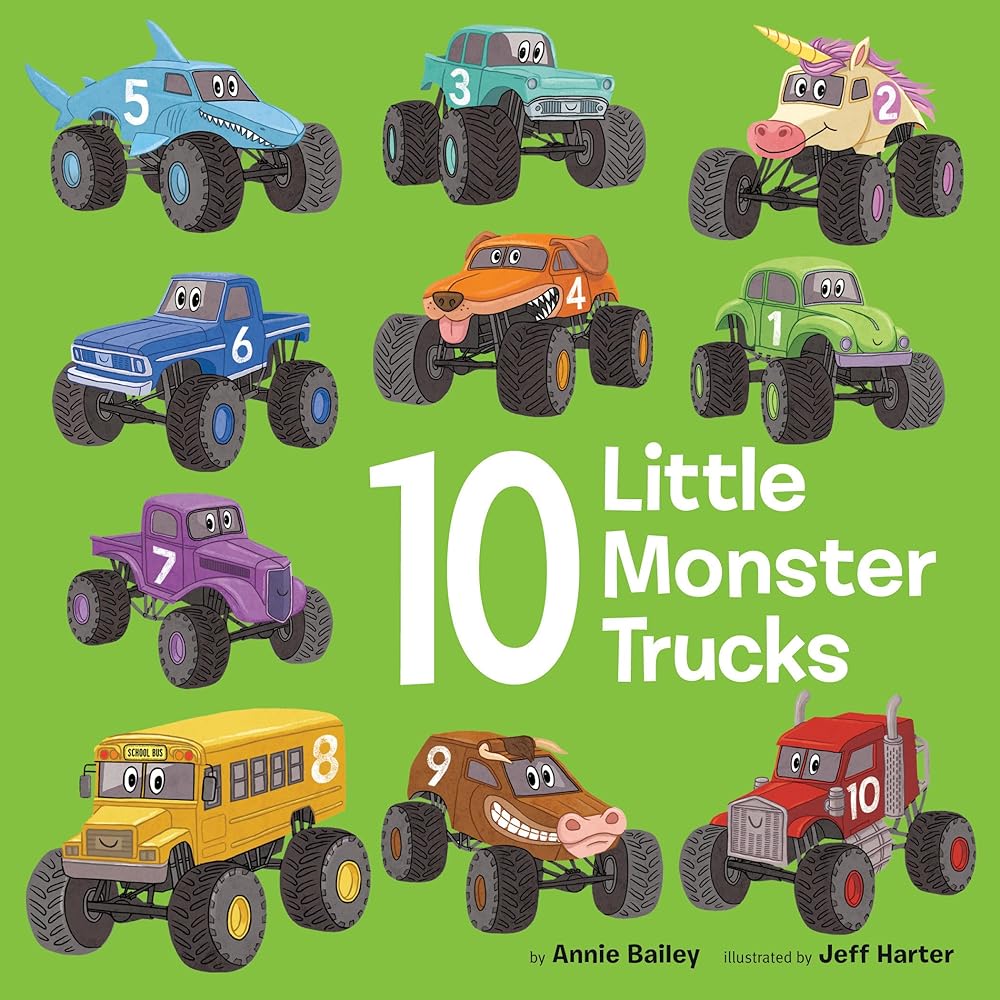 10 Little Monster Trucks (10 Little Vehicles) cover image