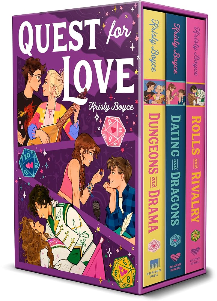 Quest for Love Collection (Kristy Boyce Boxed Set): Dungeons and Drama; Dating and Dragons; Rolls and Rivalry cover image