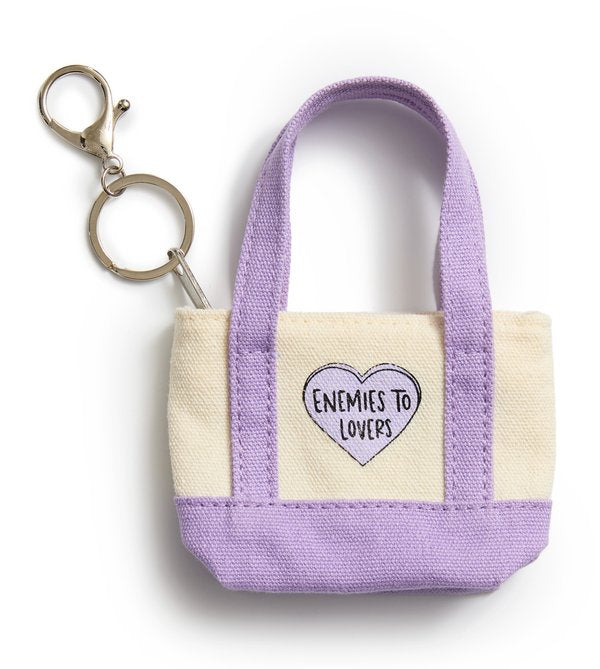 Enemies to Lovers tiny tote bag charm