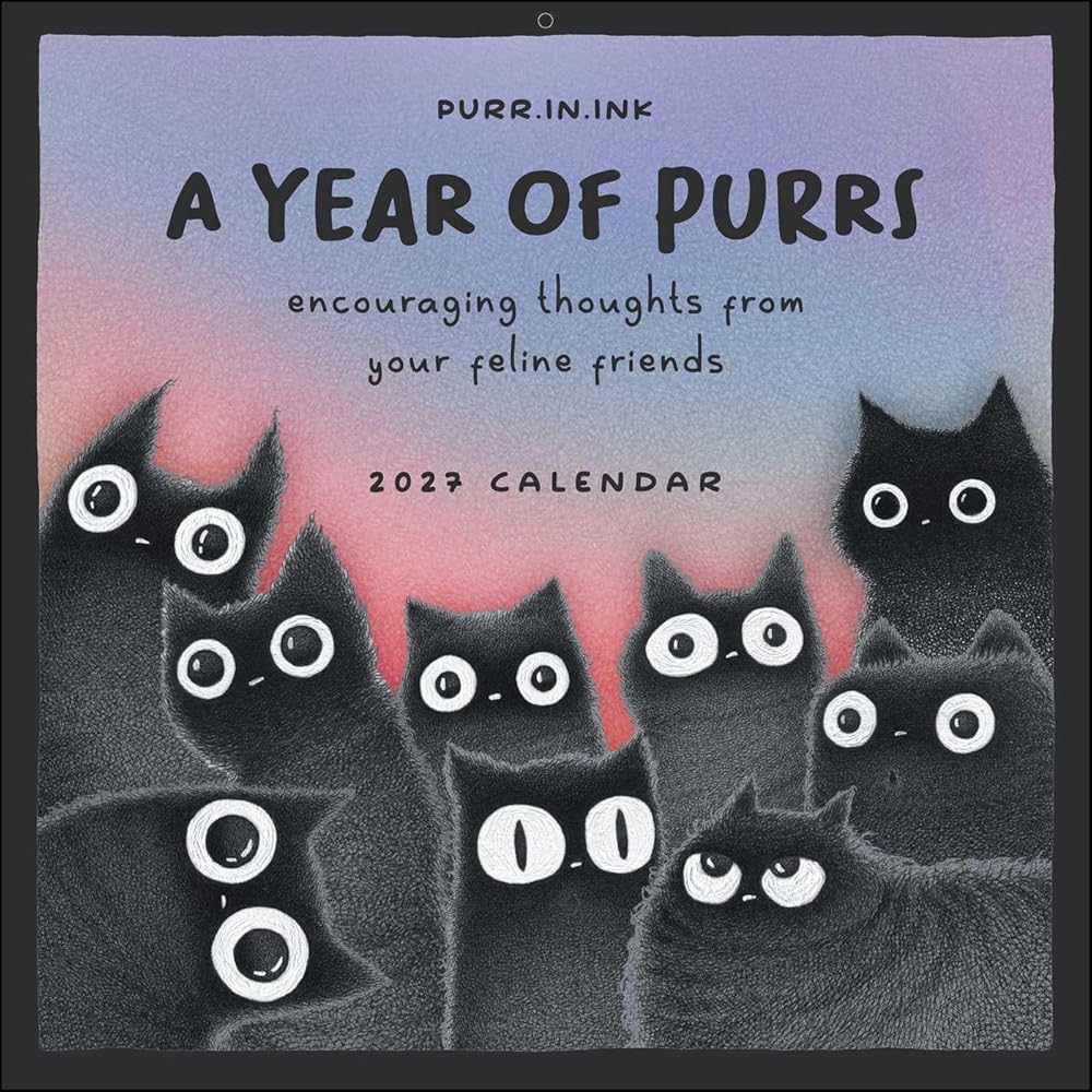 A Year of Purrs 2027 Wall Calendar cover image