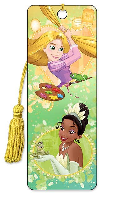 3D Disney Bookmark - Rapunzel & Tiana