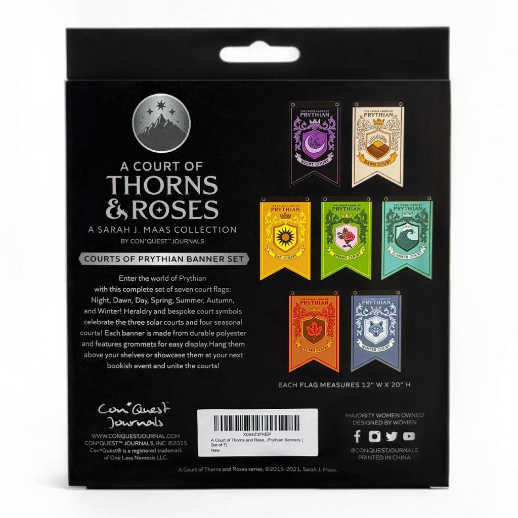 A Court of Thorns and Roses Banner Flag Set (12'' x 20'')