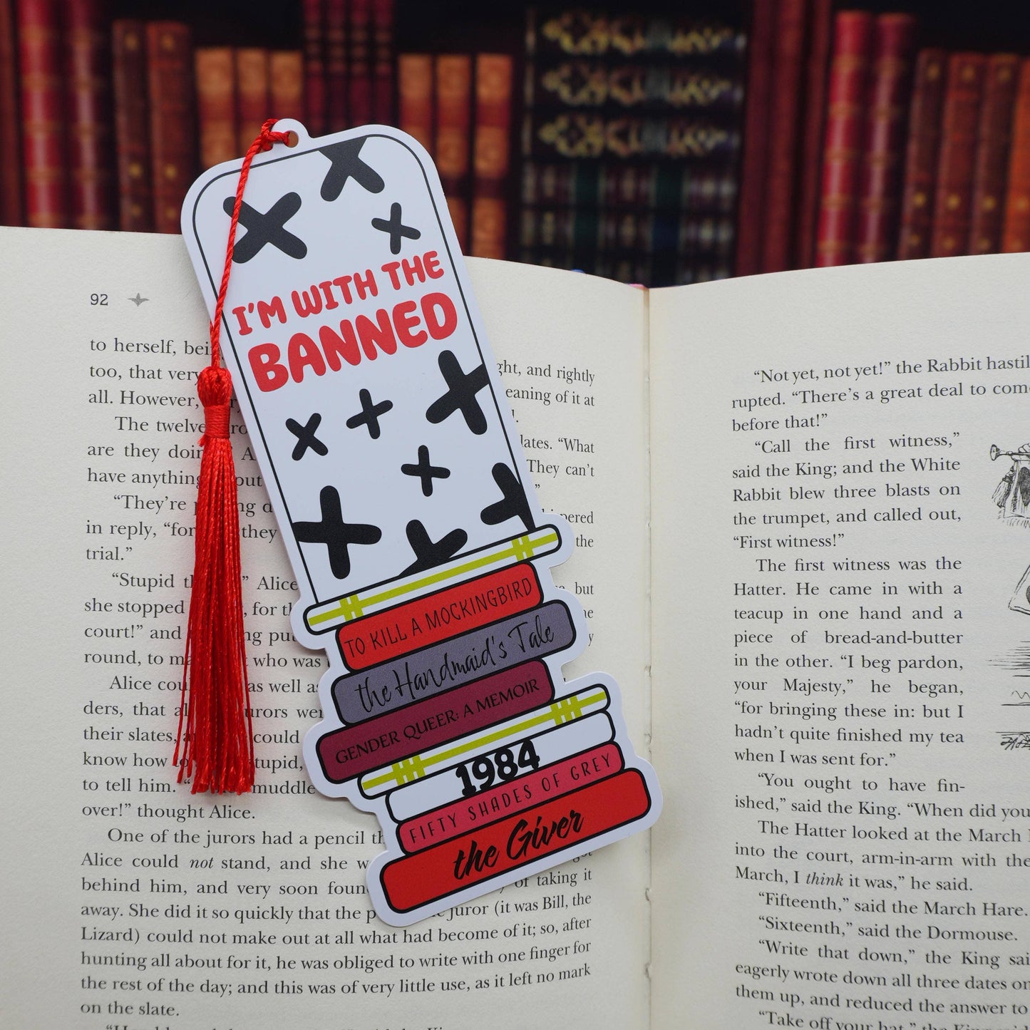 I’m With the Banned Bookmark