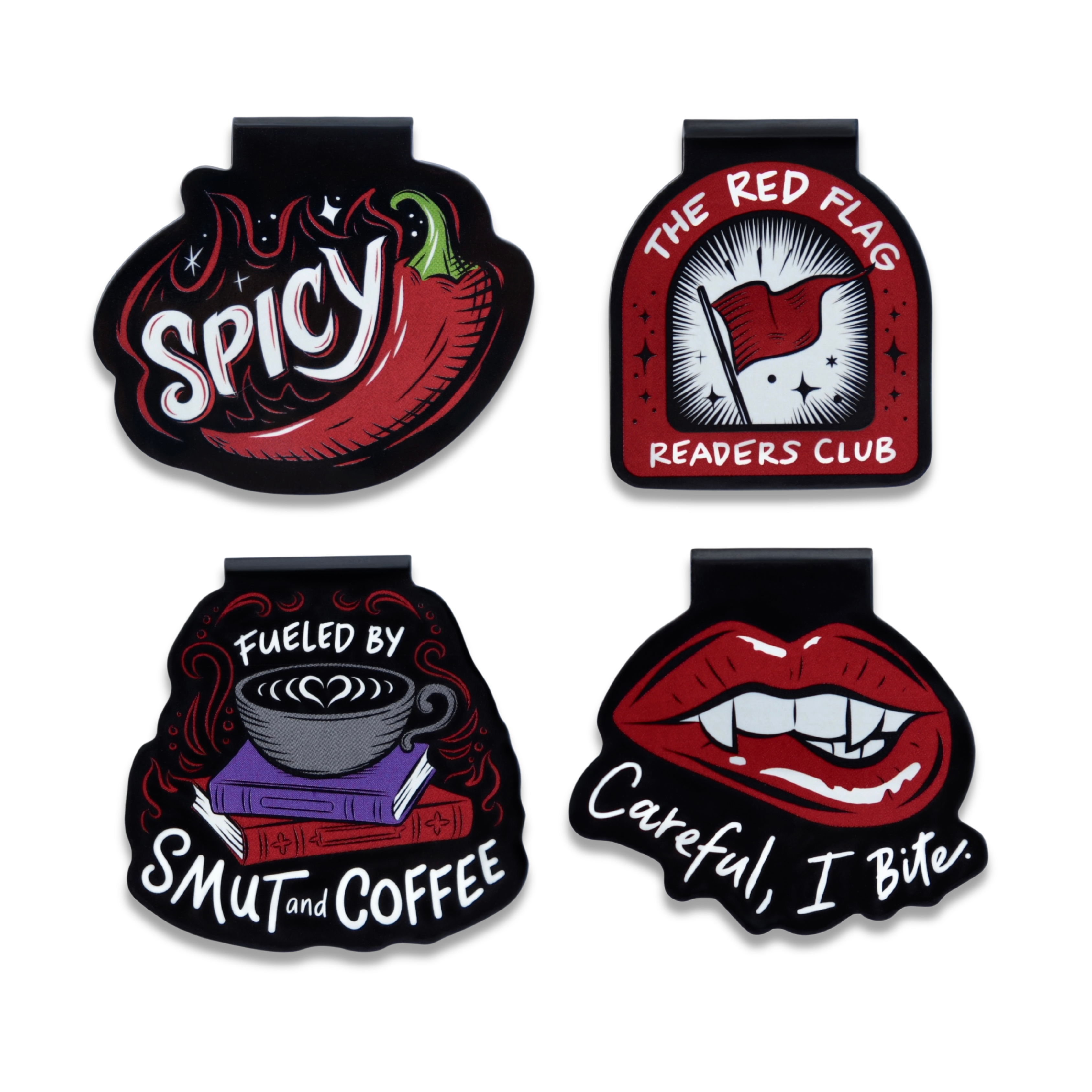 A Little Wicked Magnetic Bookmarks (4-Pack)