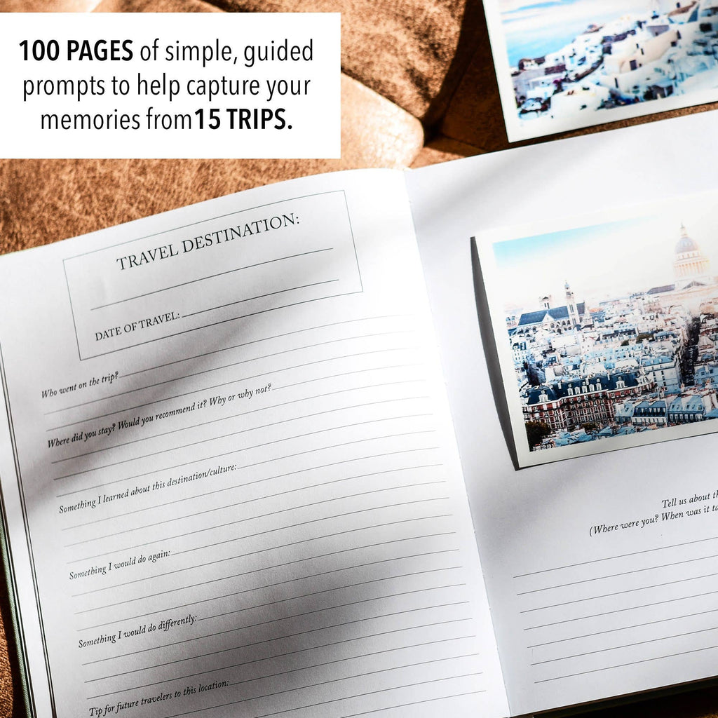 Travel Journal | Adventure Keepsake | Trip Adventure Book: Sage Green