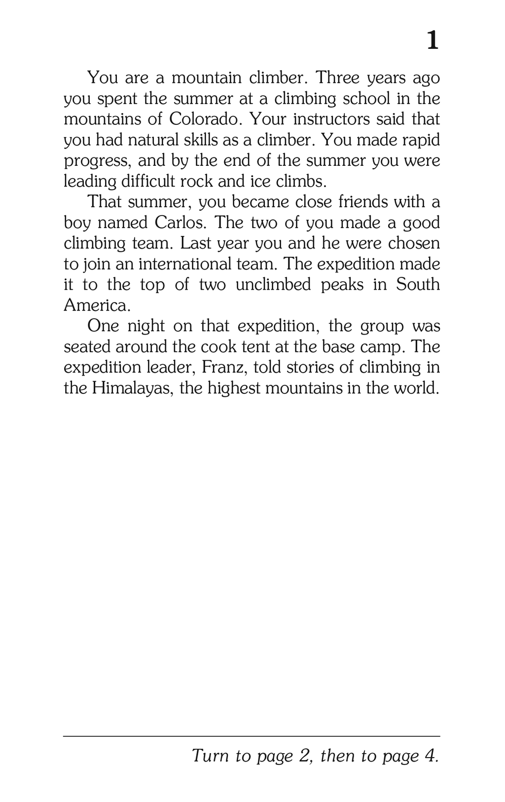 The Abominable Snowman - Choose Your Own Adventure