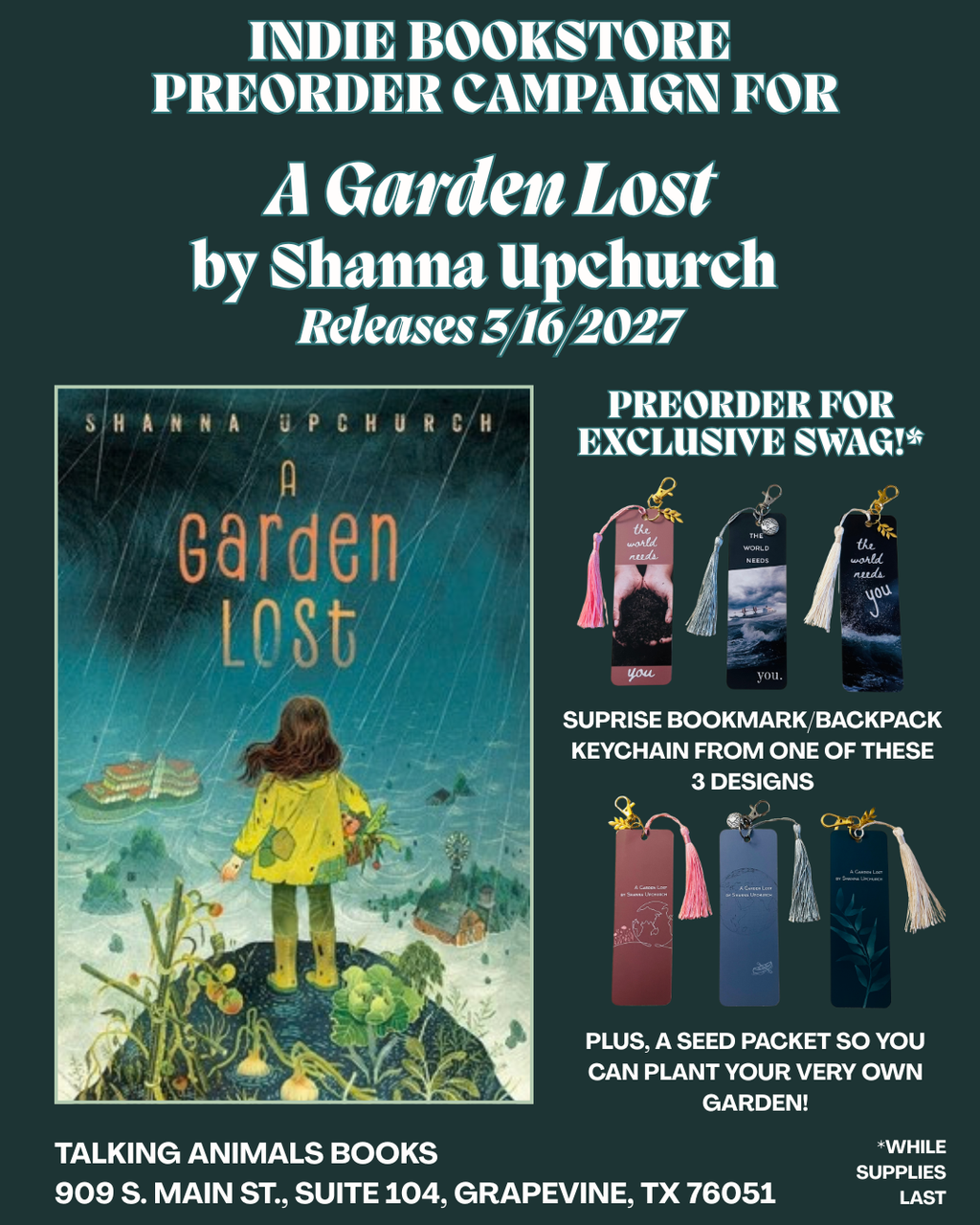 Preorder - A Garden Lost by Shanna Upchurch - 3/16/27