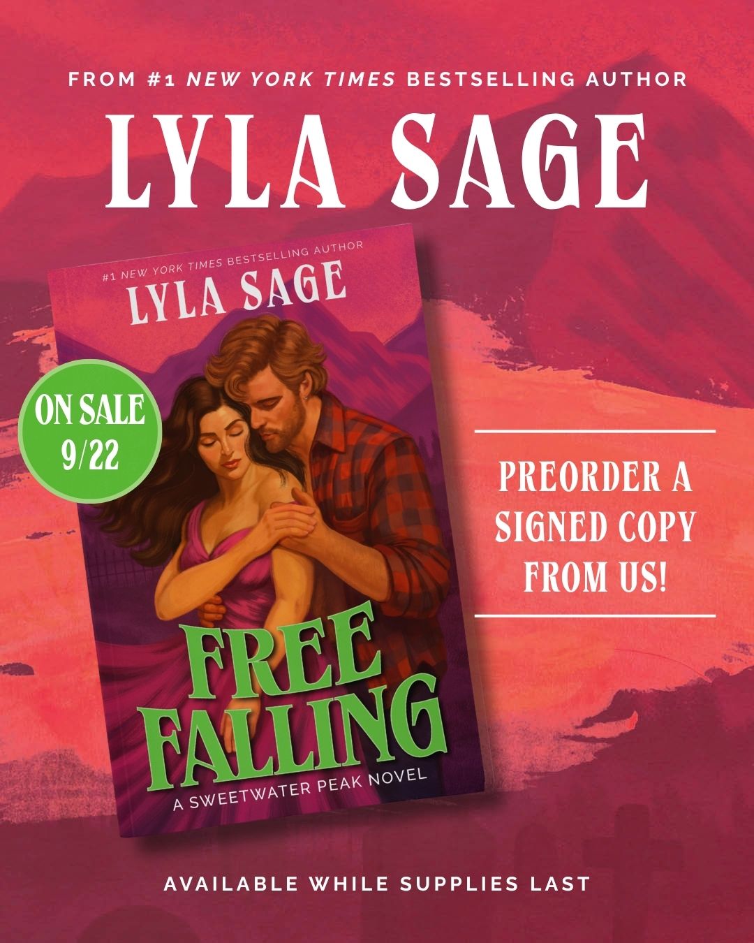 Preorder - Free Falling: A Sweetwater Peak Novel - Signed - 9/22/26