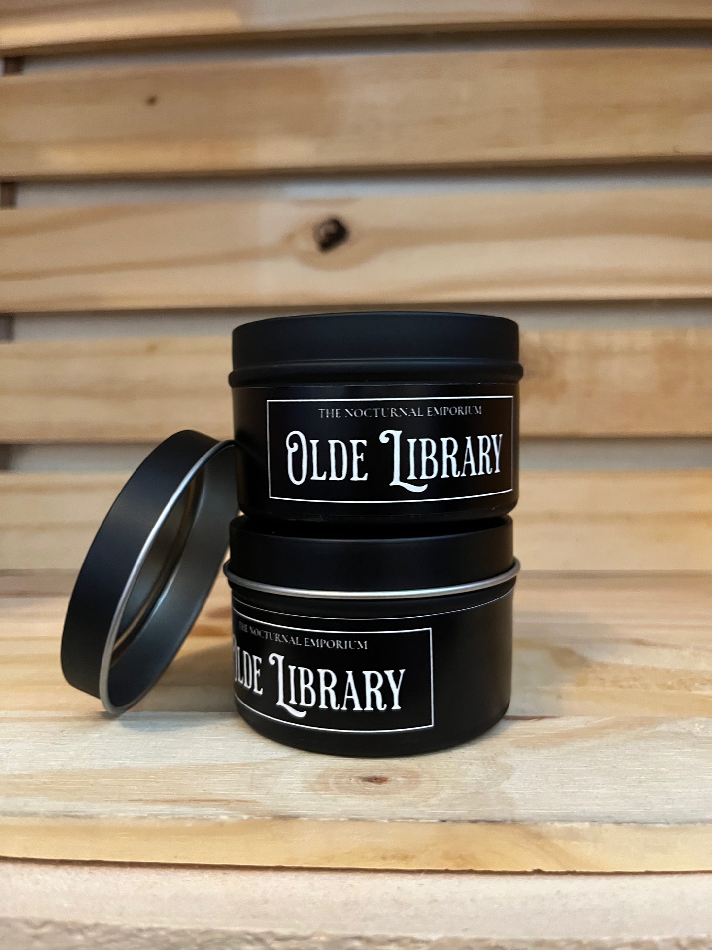 Candle Tin - The Nocturnal Emporium - Olde Library