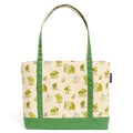 Frog and Toad large zippered tote