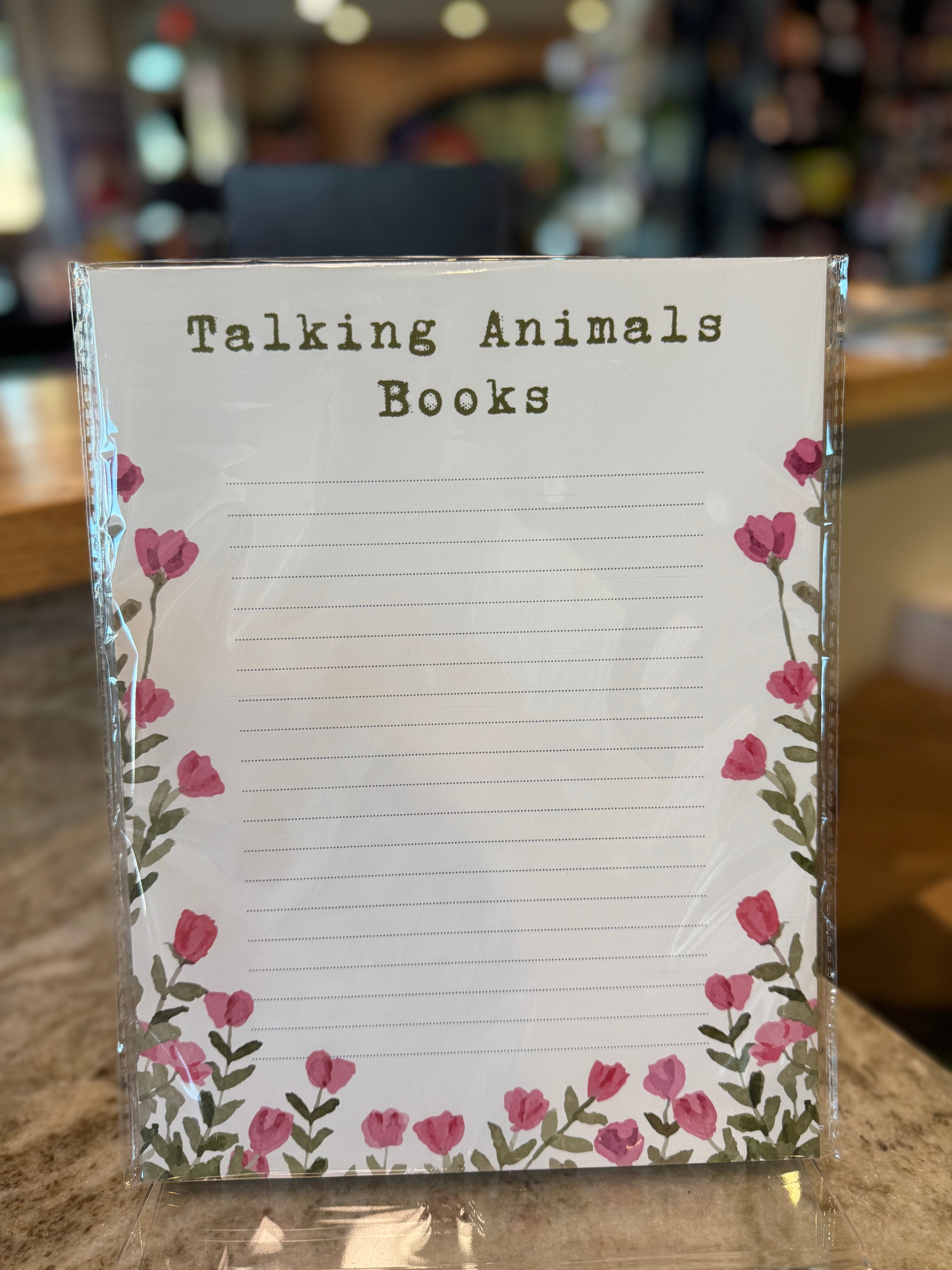 Talking Animals Floral Stationary