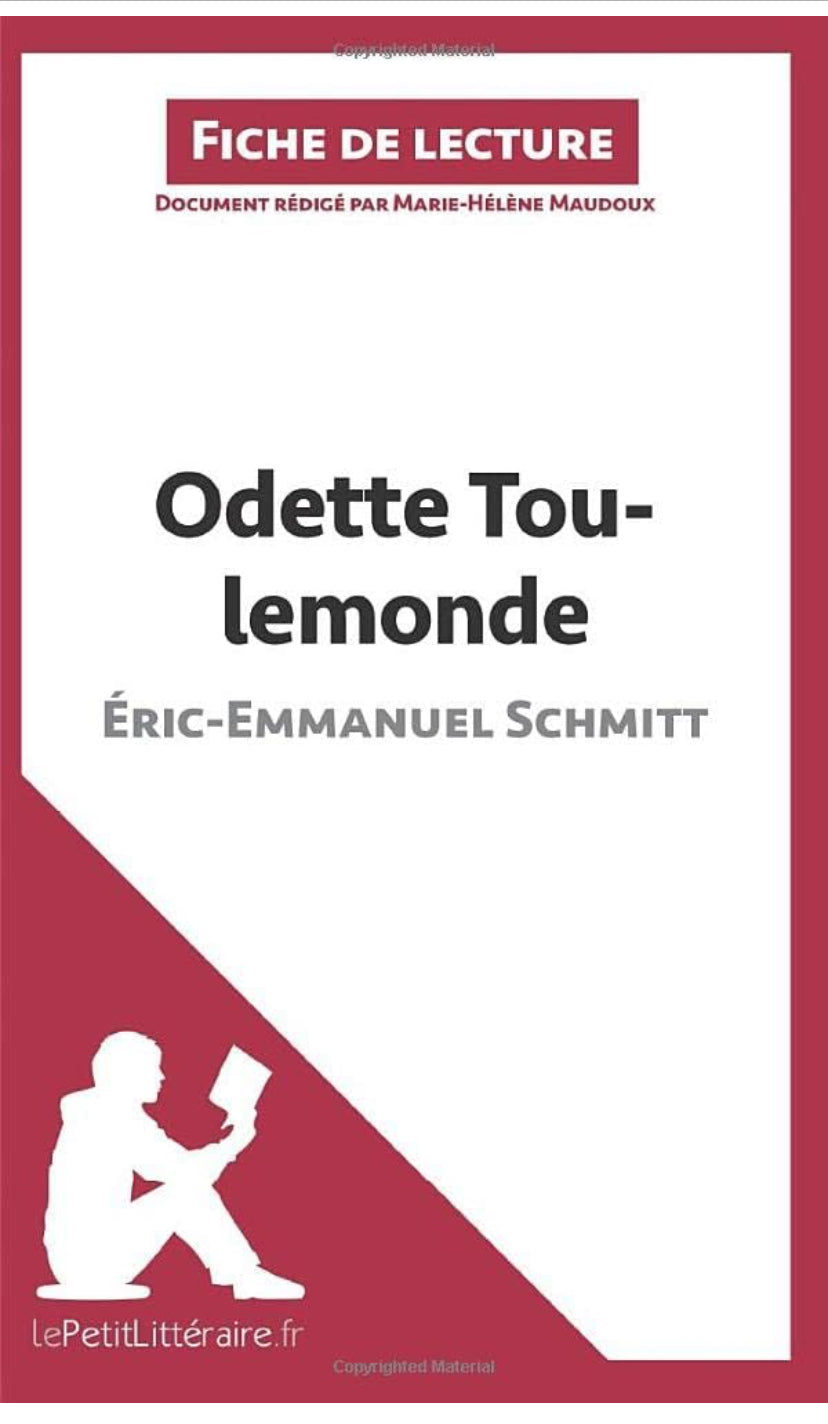 Odette Toulemonde d'Éric-Emmanuel Schmitt avec l’analyse du