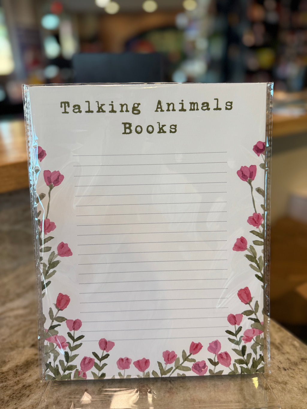 Talking Animals Floral Stationary