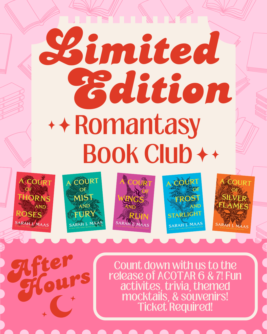 Romantasy After-Hours Book Club - ACOSF 9/27 - Ticket Required