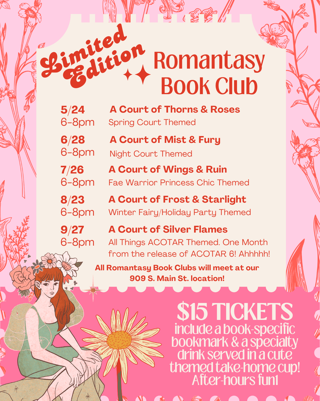 Romantasy After-Hours Book Club - ACOSF 9/27 - Ticket Required