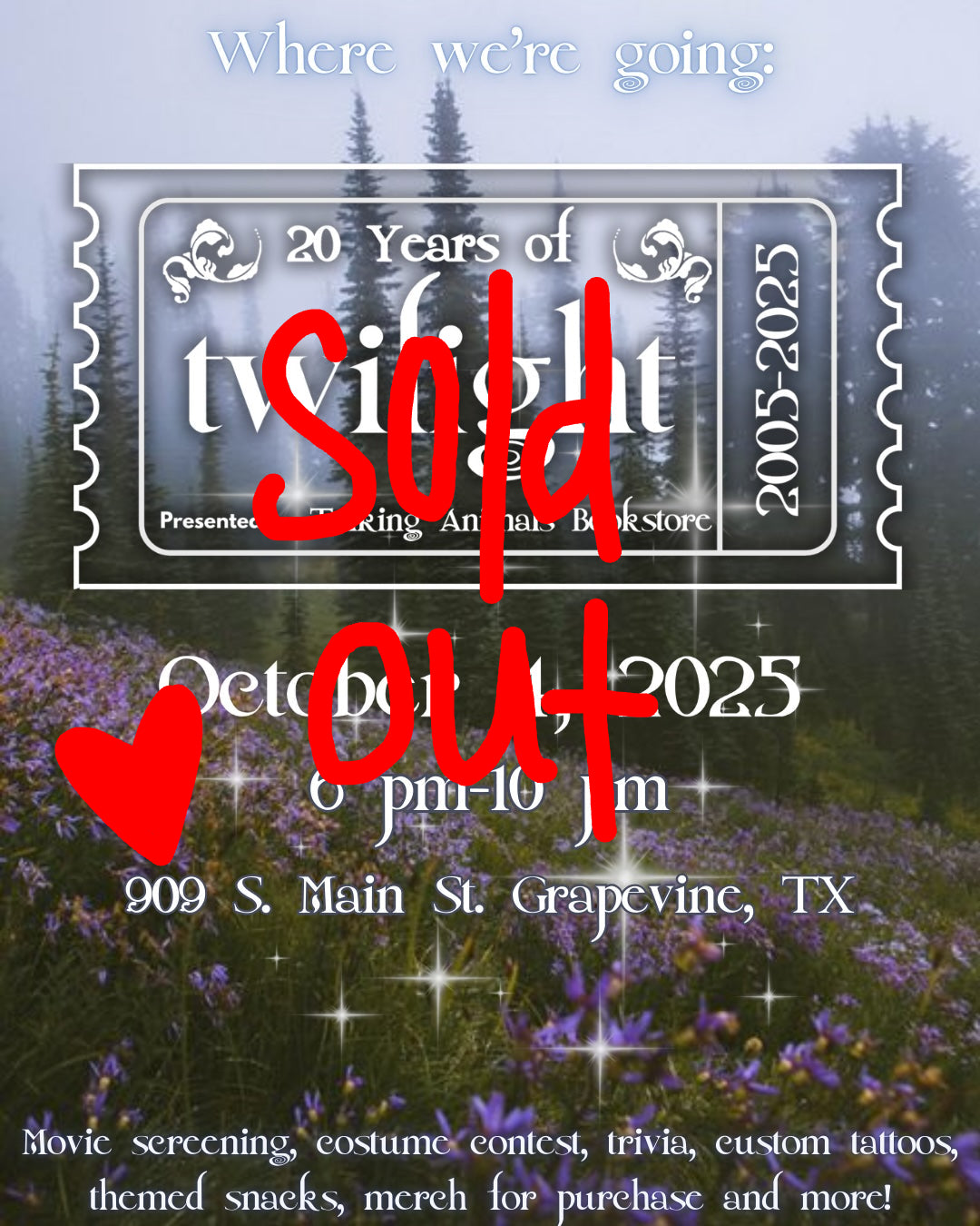 TWILIGHT 20TH ANNIVERSARY PARTY - SOLD OUT!