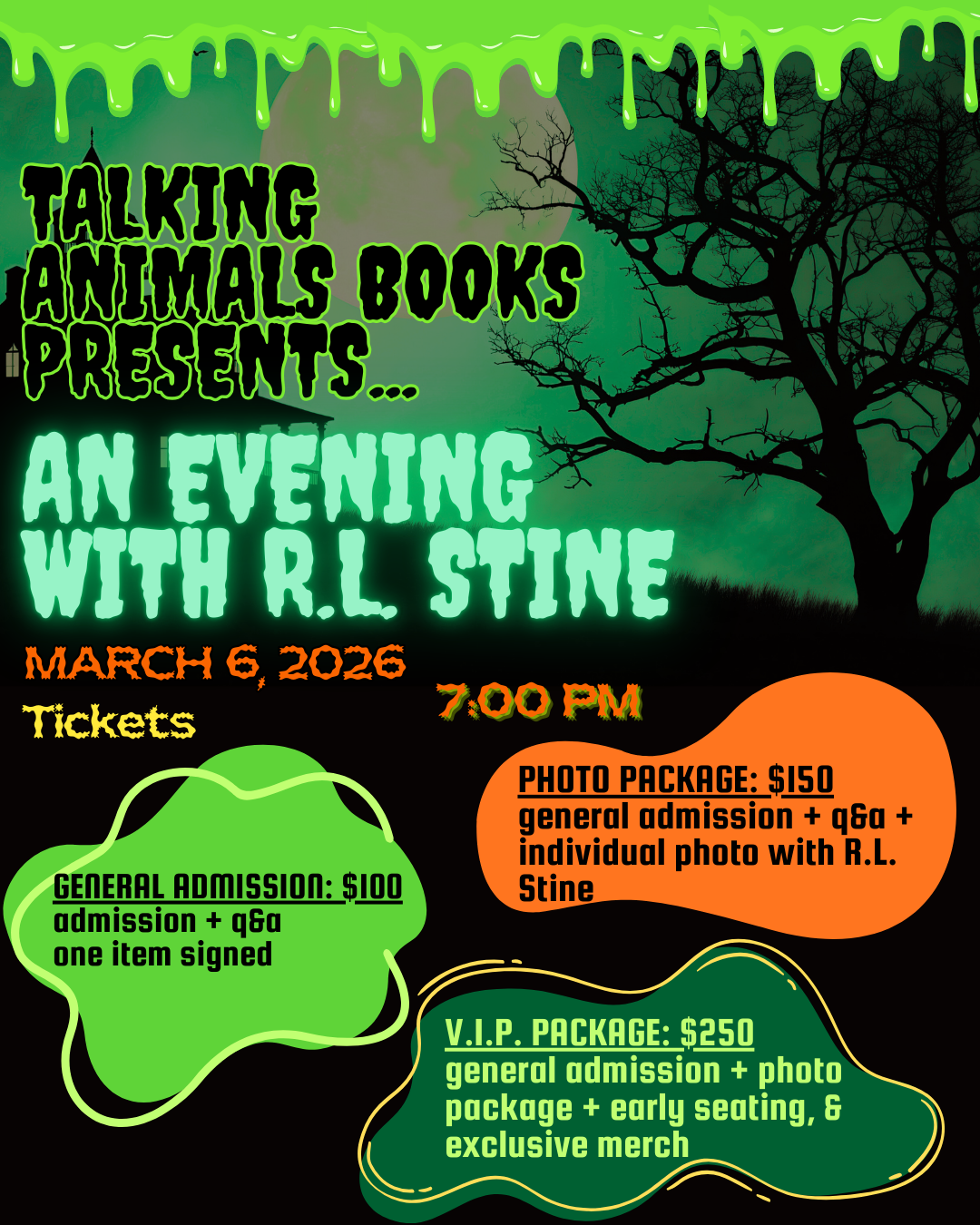 RL Stine Event @ TAB