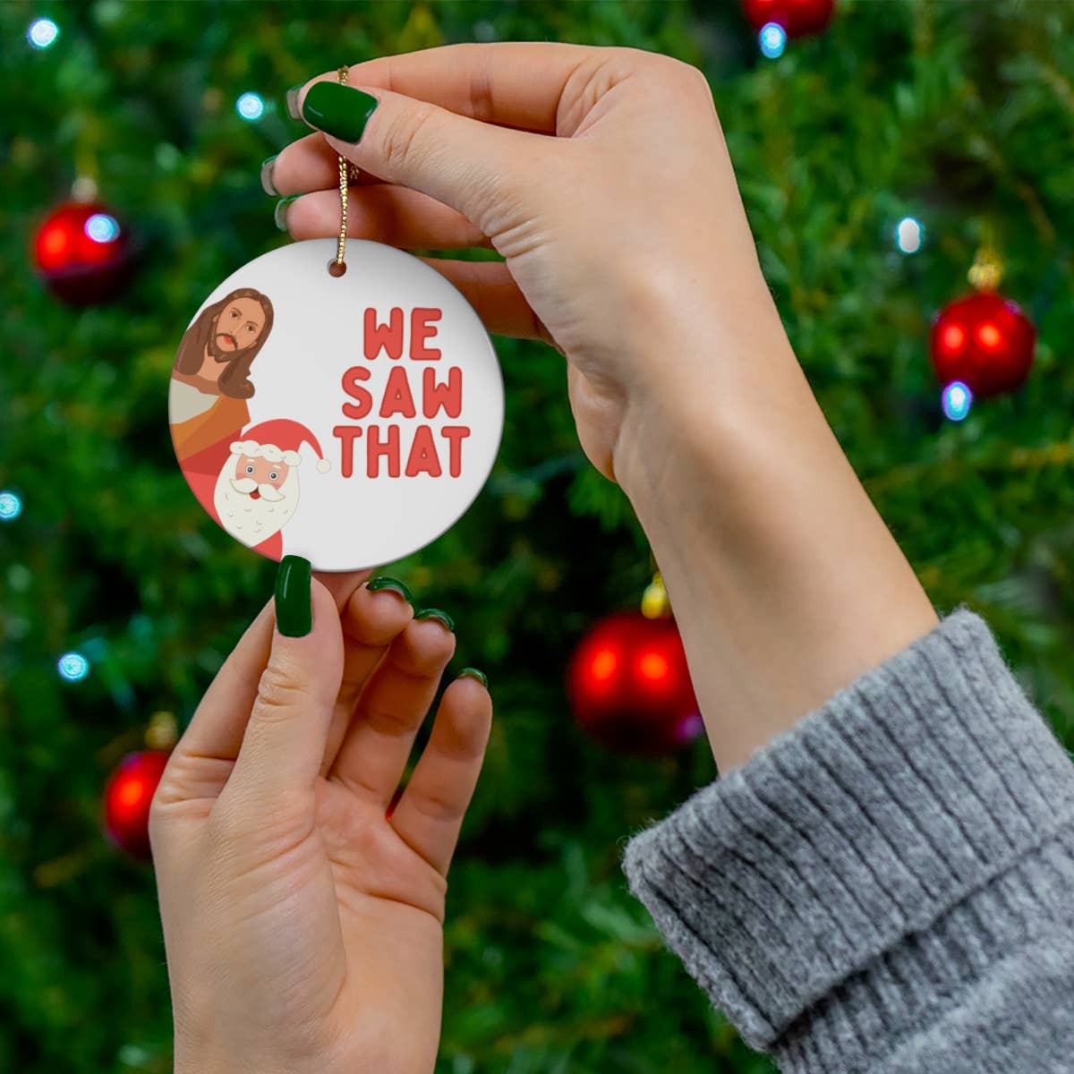 Ornament - Santa Jesus Christmas