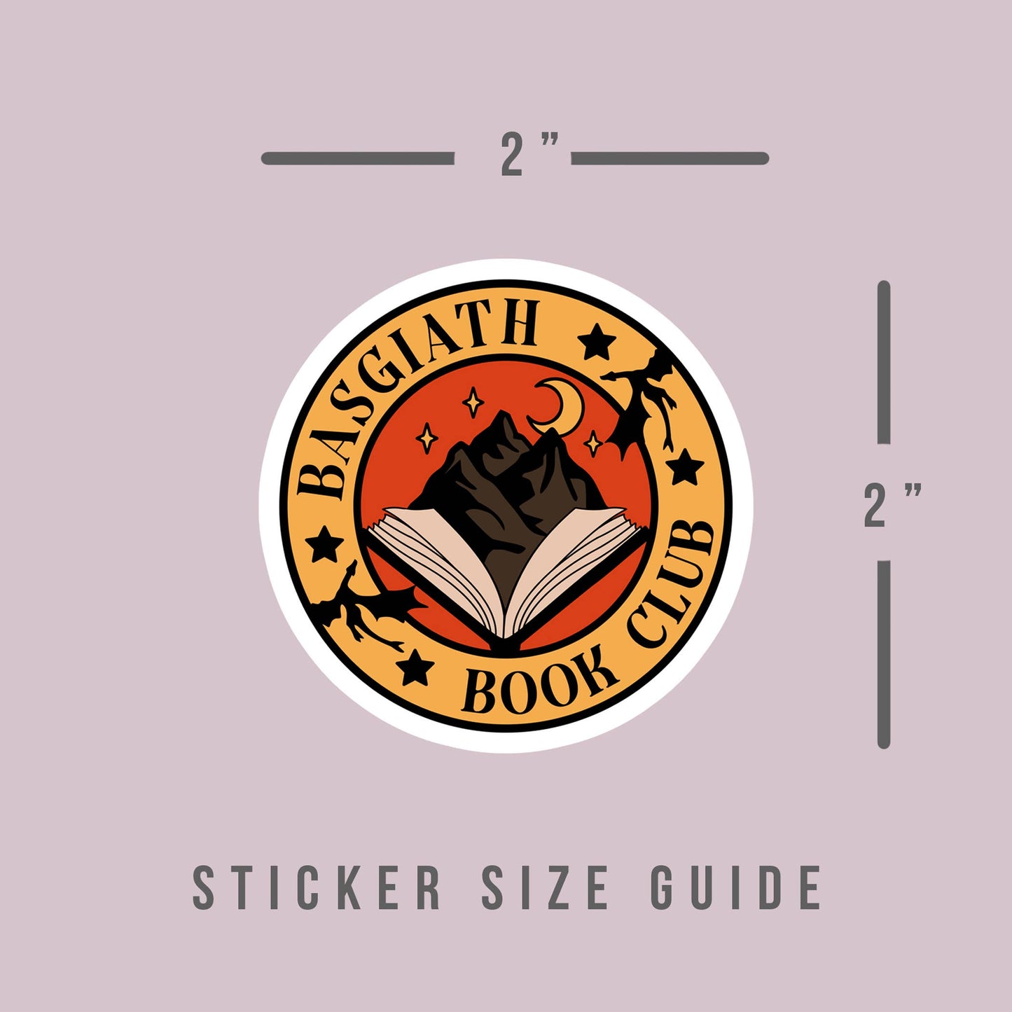 Alliterates - Basgiath Book Club Sticker - Fourth Wing Inspired