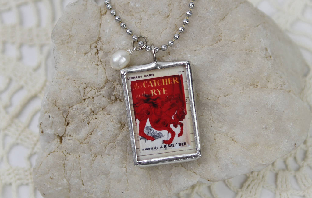 The Catcher in the Rye Vintage Book Cover Charm Necklace