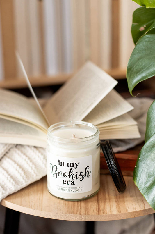 Amber & Wood - In My Bookish Era | Bookish Soy Candle: Homebody