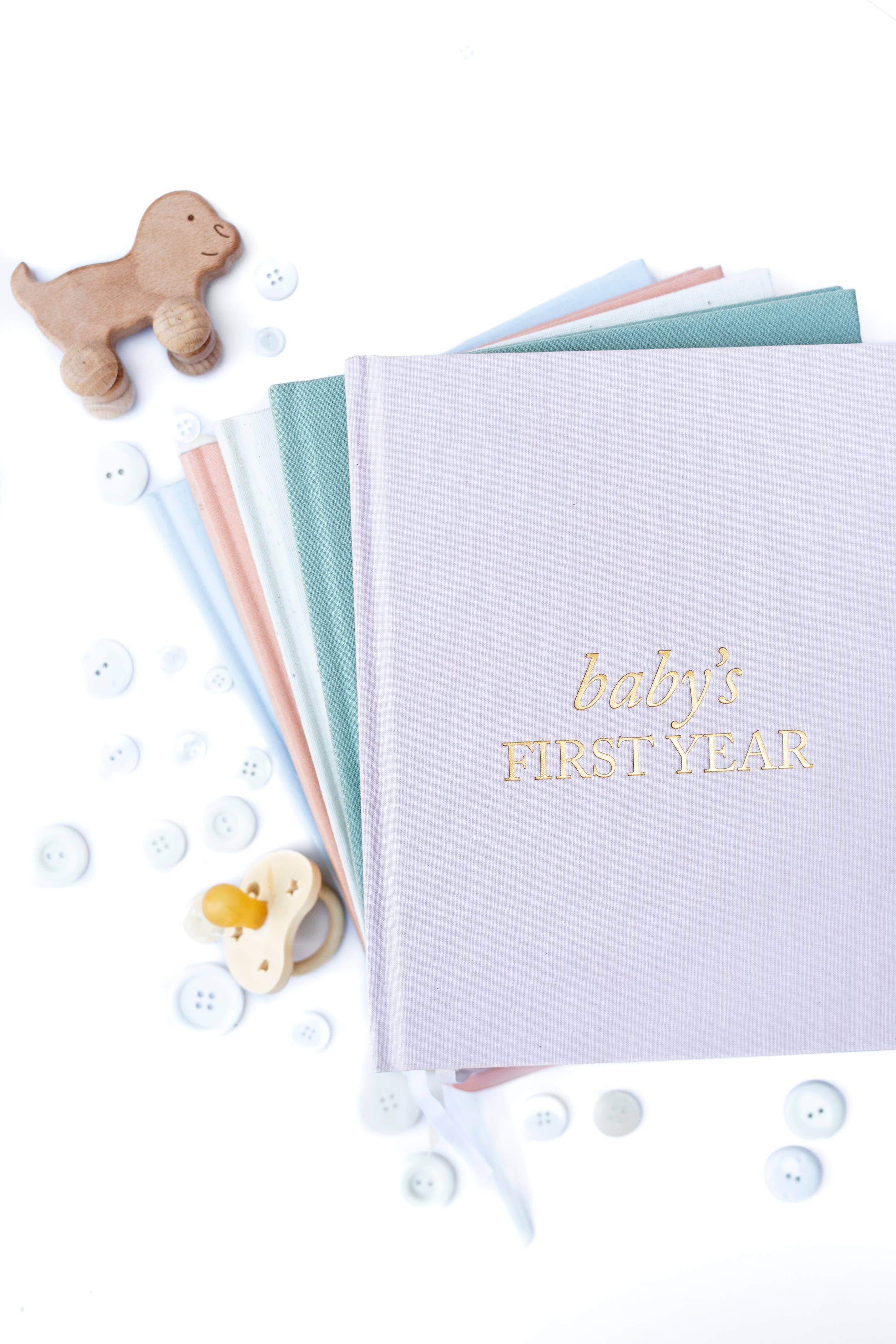 Baby's First Year Memory Book & Photo Album | Mother's Day: Dusty Rose