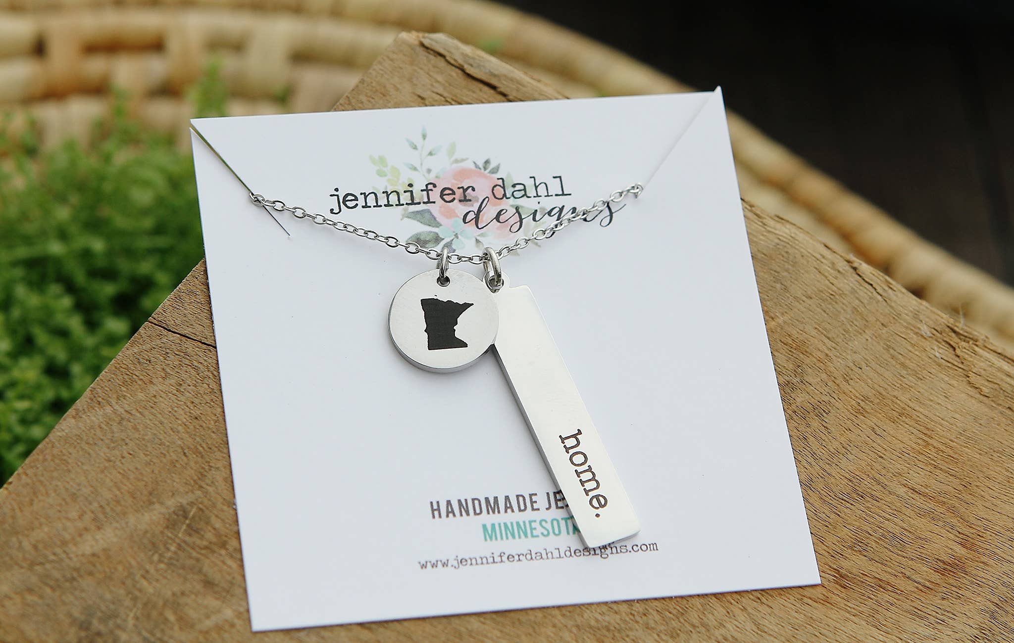 Texas Engraved Necklace: Gold