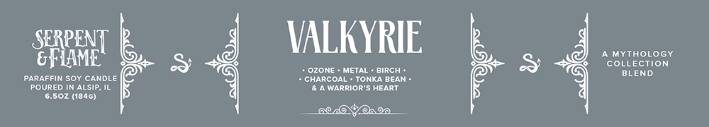 Candle - Valkyrie Candle, Ozone Charcoal Birch: 6.5oz Candle Tin