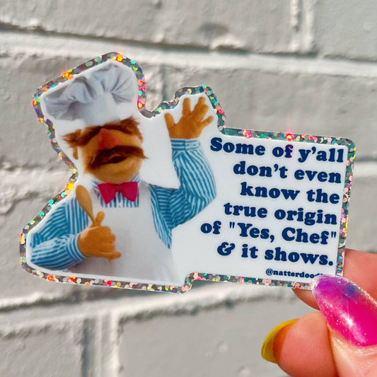 Yes Chef! Muppet The Bear Swedish Chef Sticker