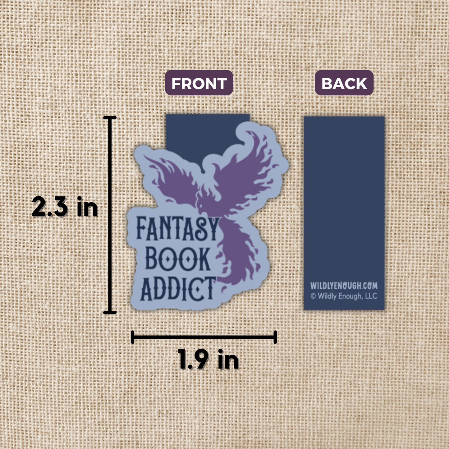 Magnetic Bookmark - Wildly Enough - Fantasy Book Addict