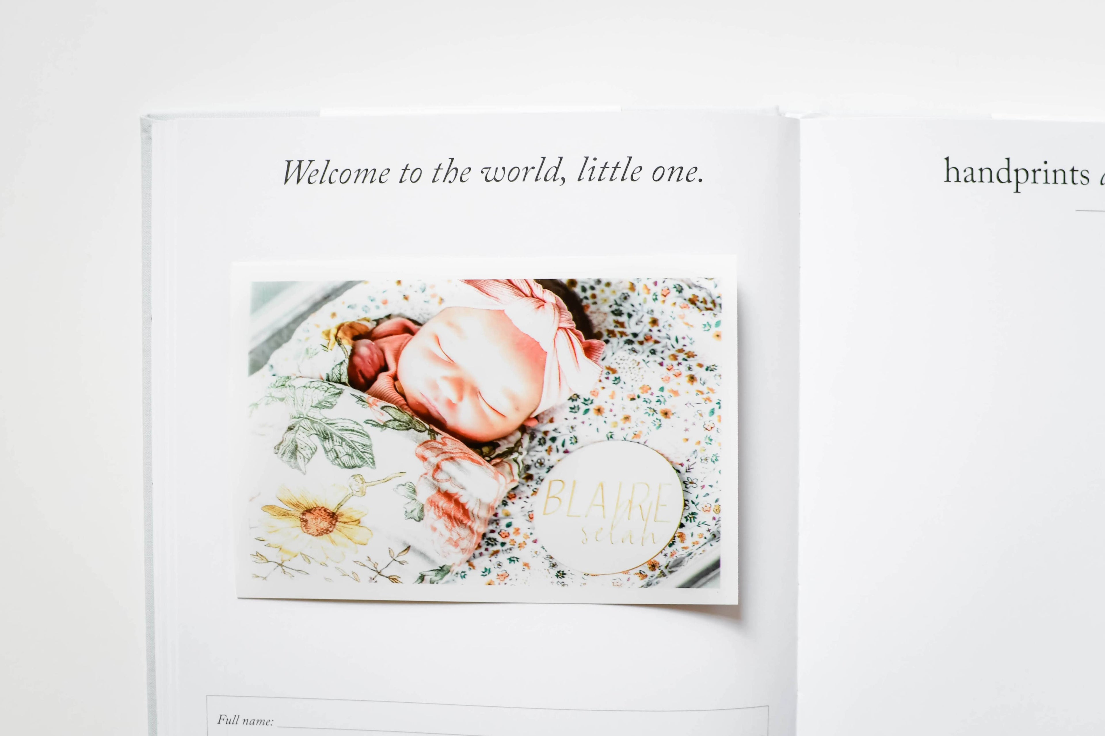 Baby's First Year Memory Book & Photo Album | Mother's Day: Dusty Rose