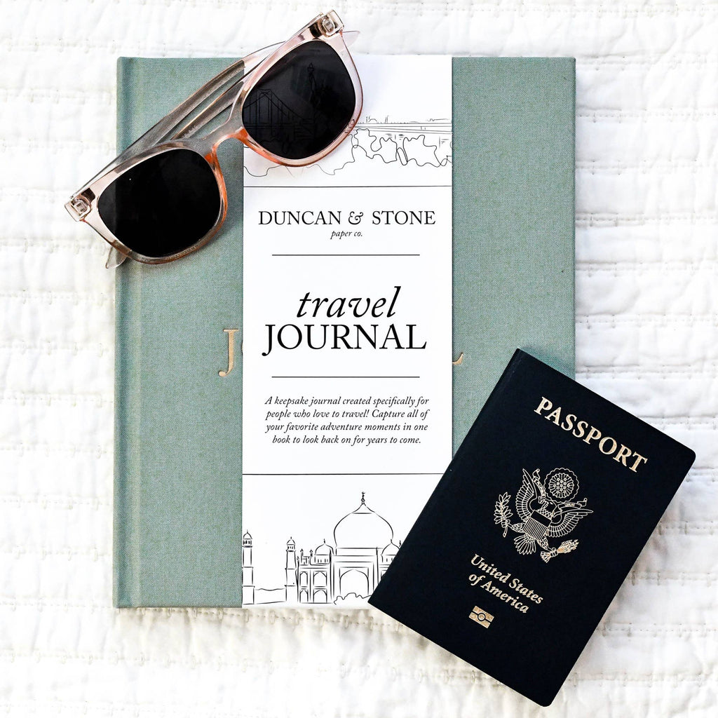 Travel Journal | Adventure Keepsake | Trip Adventure Book: Sage Green