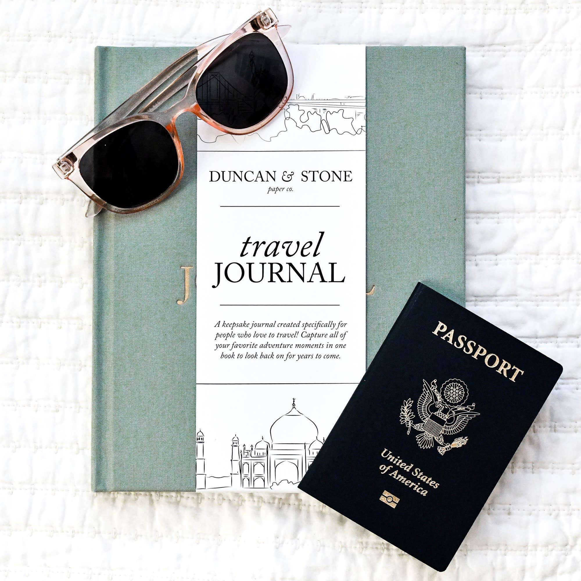 Travel Journal | Adventure Keepsake | Trip Adventure Book: Sage Green